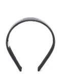 Fendi Pre-Owned 2010s leather logo headband - Black