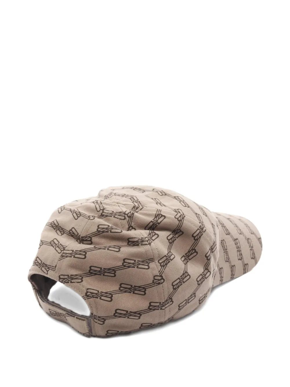 Pre-owned Balenciaga 2020 Bb-monogram Baseball Cap In Brown