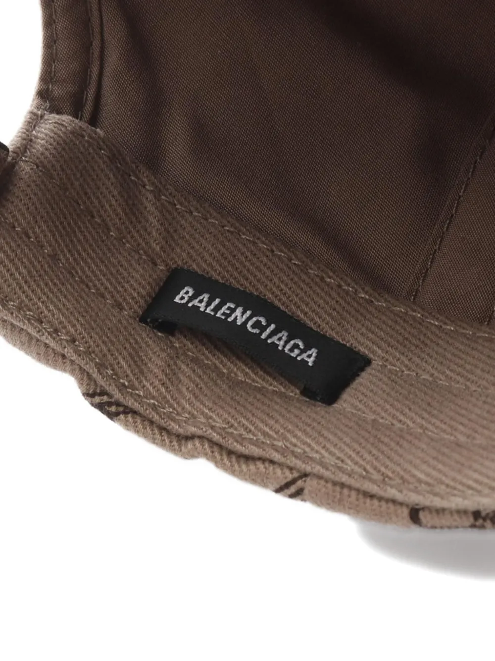 Pre-owned Balenciaga 2020 Bb-monogram Baseball Cap In Brown