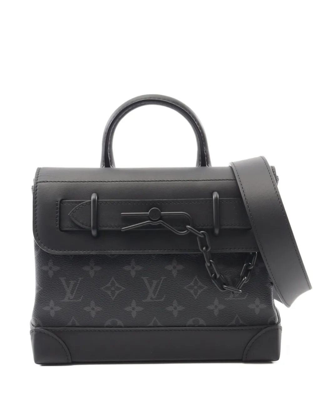 Louis Vuitton Pre-Owned 2021 スティーマーPM モノグラム エクリプス ハンドバッグ - ブラック Louis Vuitton Pre-Owned 2021 スティーマーPM モノグラム エクリプス ハンドバッグ - ブラック