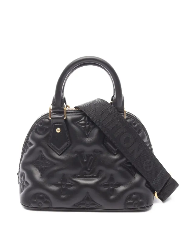 LOUIS VUITTON アルマ BB ブラック エピレザー ハンドバッグ Louis Vuitton Pre-Owned 2021 アルマ BB モノグラム