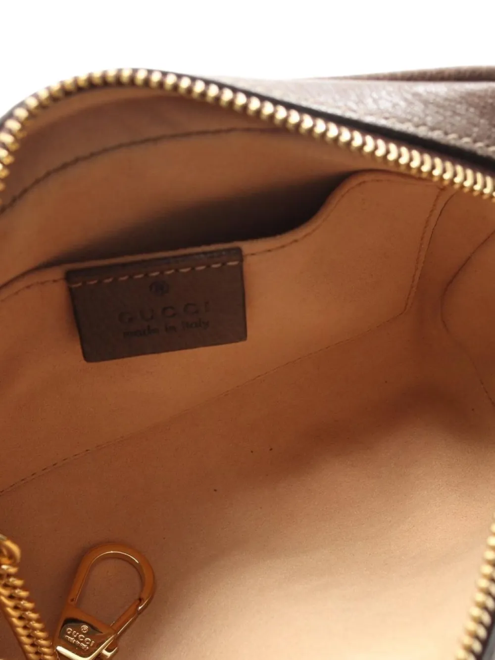 Pre-owned Gucci 2010s Small Ophidia Gg-supreme Monogram Cross Body Bag In Neutral