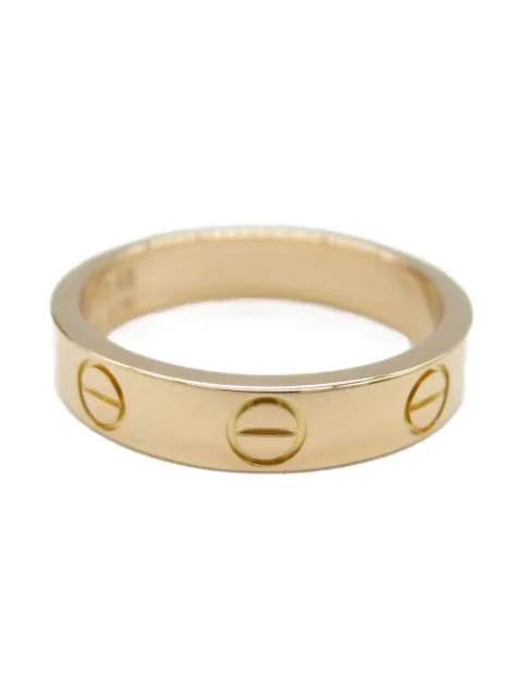 Cartier 2010s 18K rose gold mini Love ring