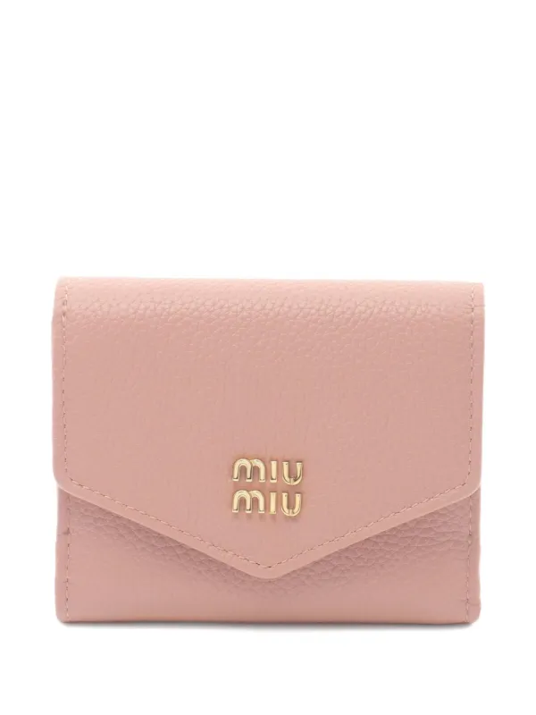 Miu Miu Pre-Owned 2020s 三つ折り財布 | ピンク | FARFETCH JP miu miu 三