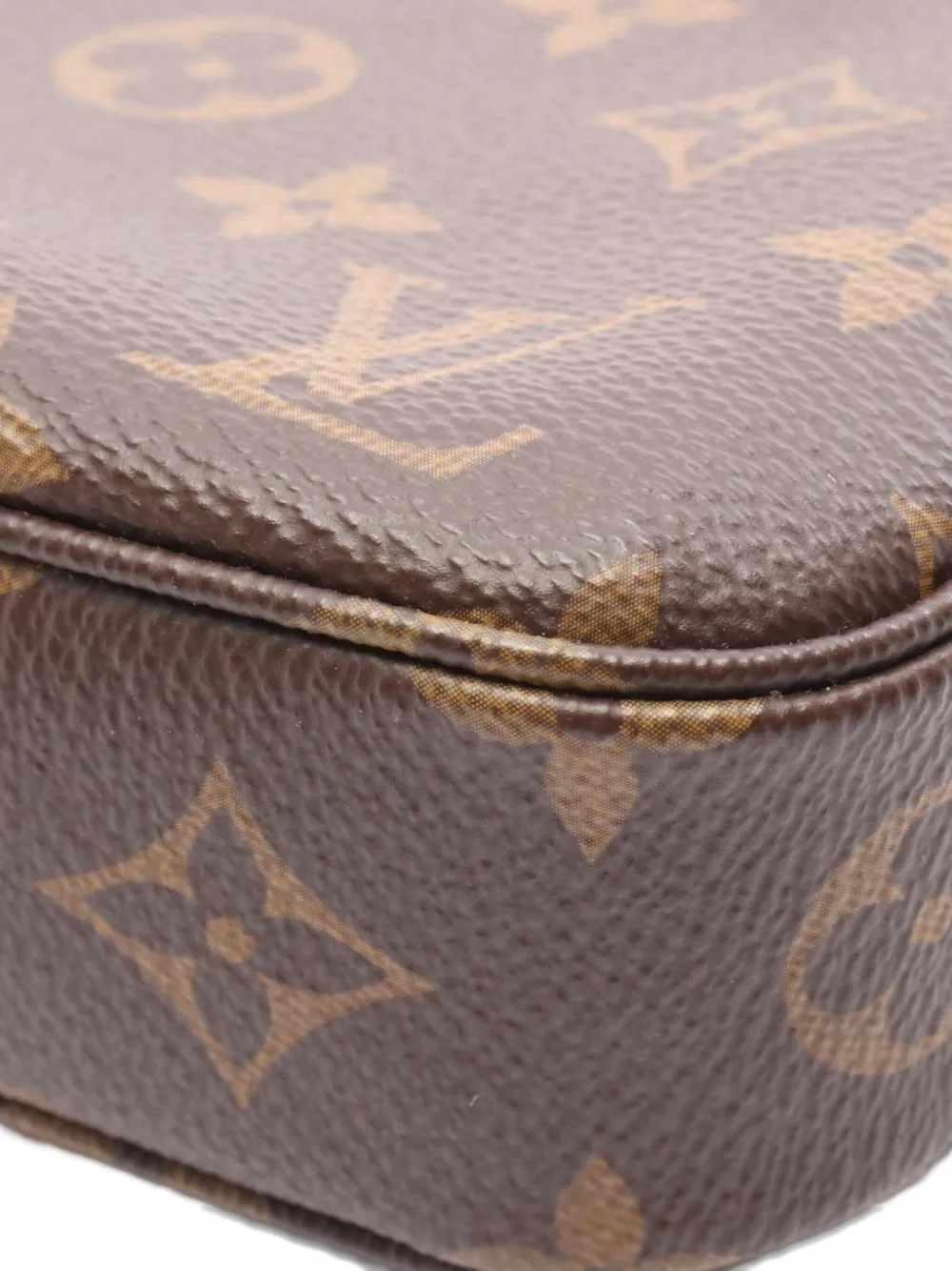 Pre-owned Louis Vuitton 2021 Monogram Pochette Accessoires Handbag In Brown
