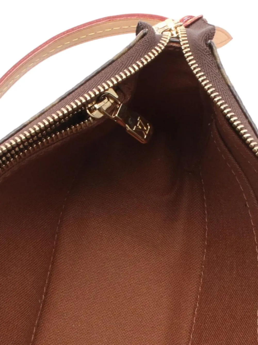 Pre-owned Louis Vuitton 2021 Monogram Pochette Accessoires Handbag In Brown