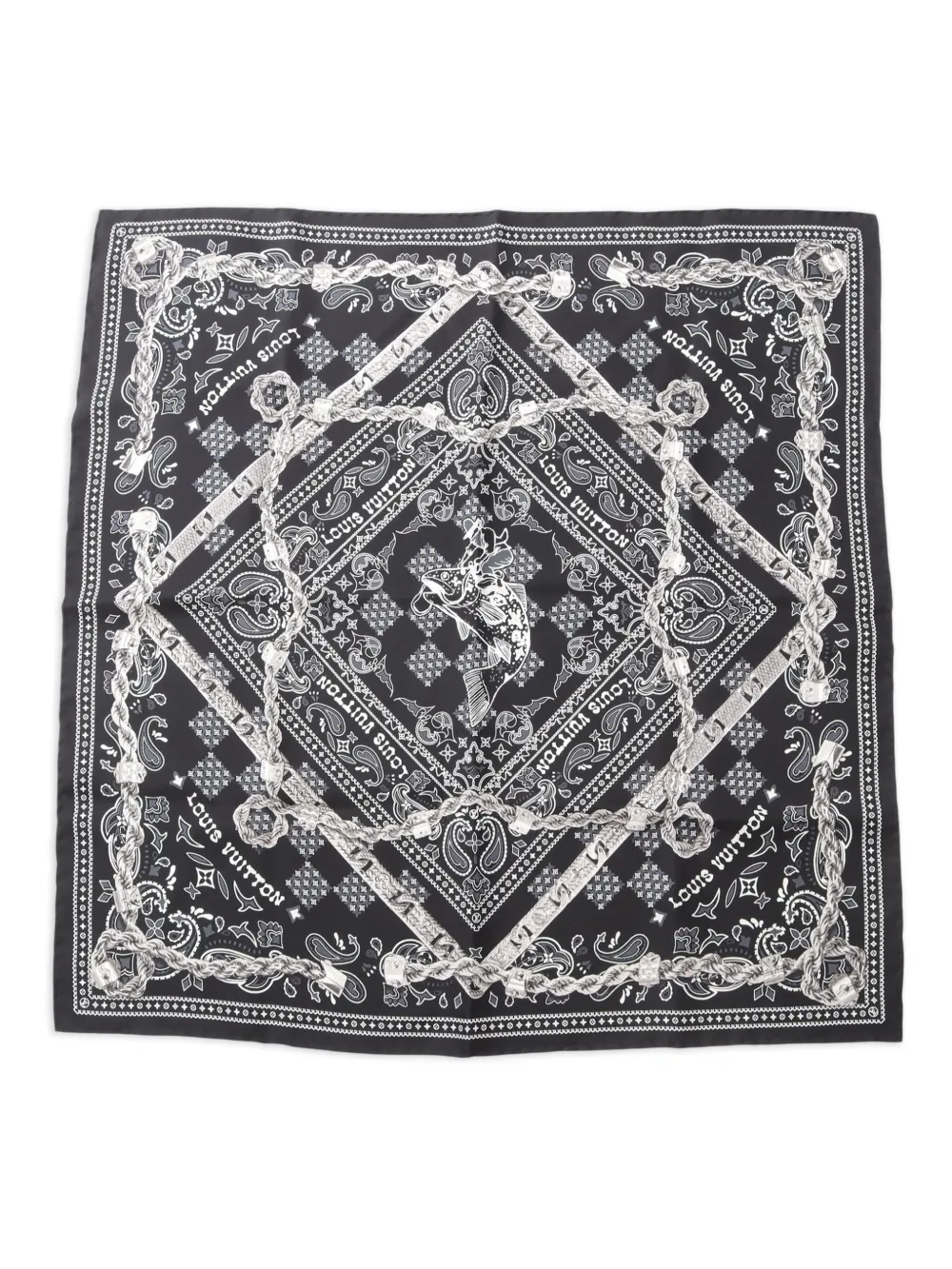 2024 paisley-pattern silk scarf