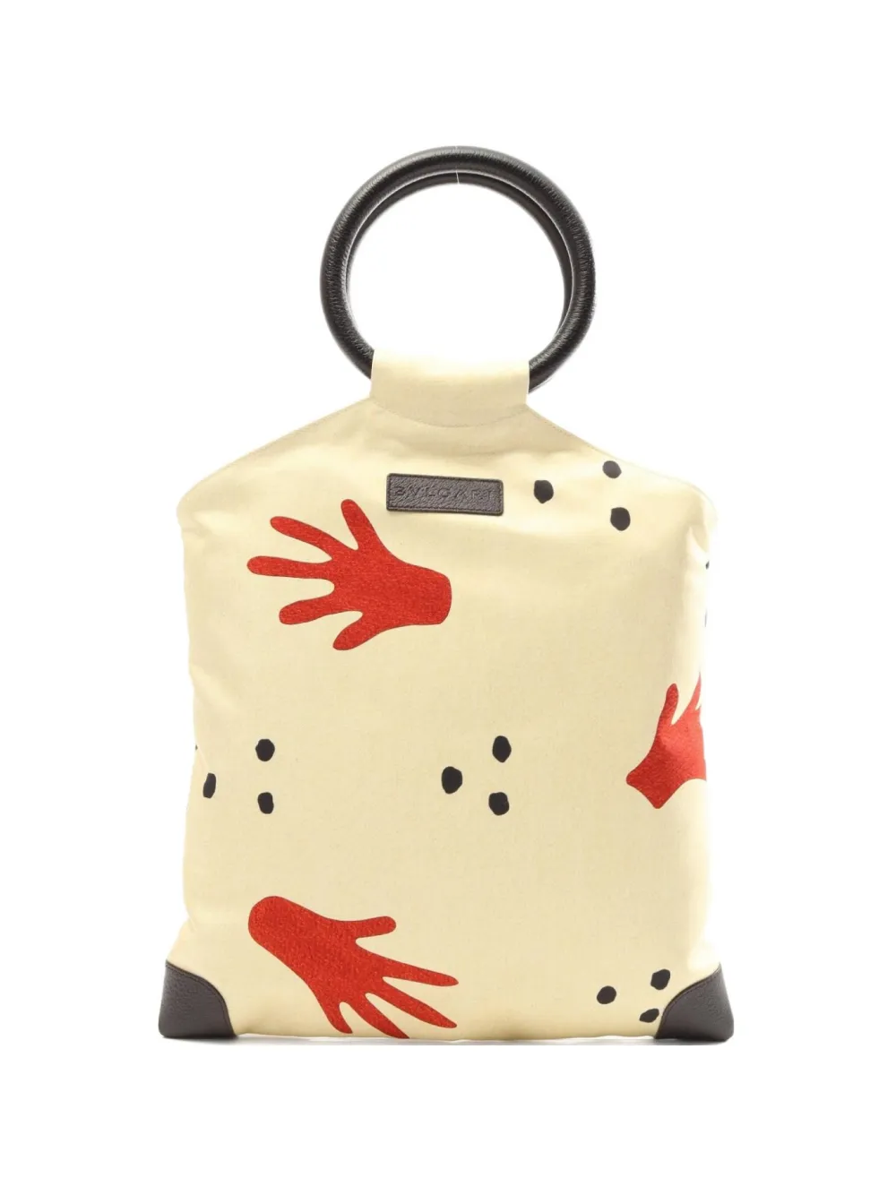 2000s Beach hand-print handbag