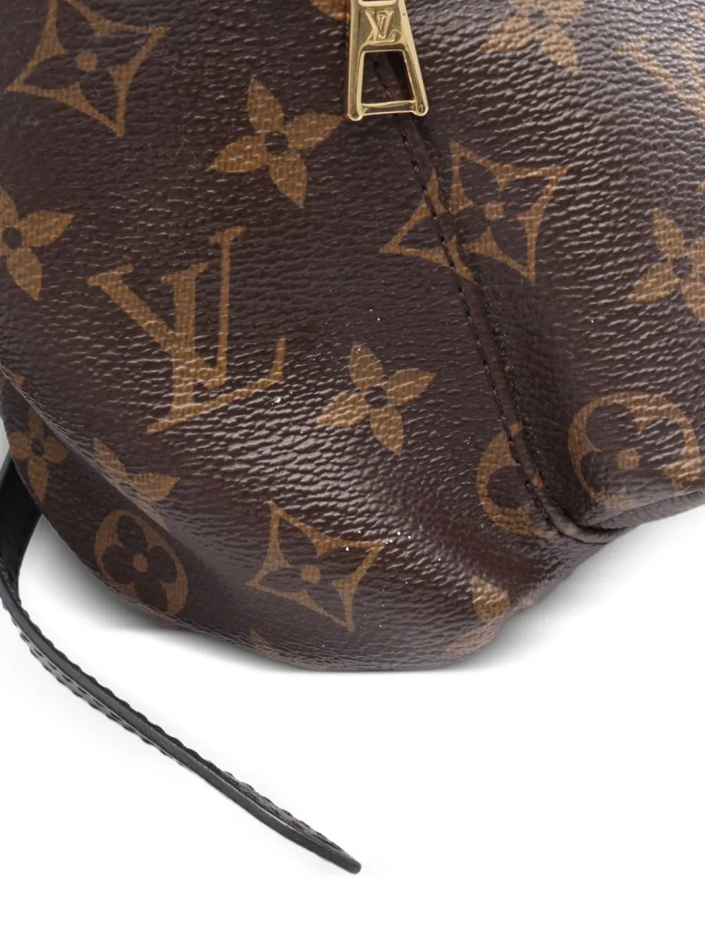 Pre-owned Louis Vuitton 2016 Palm Springs Monogram-canvas Backpack In Brown