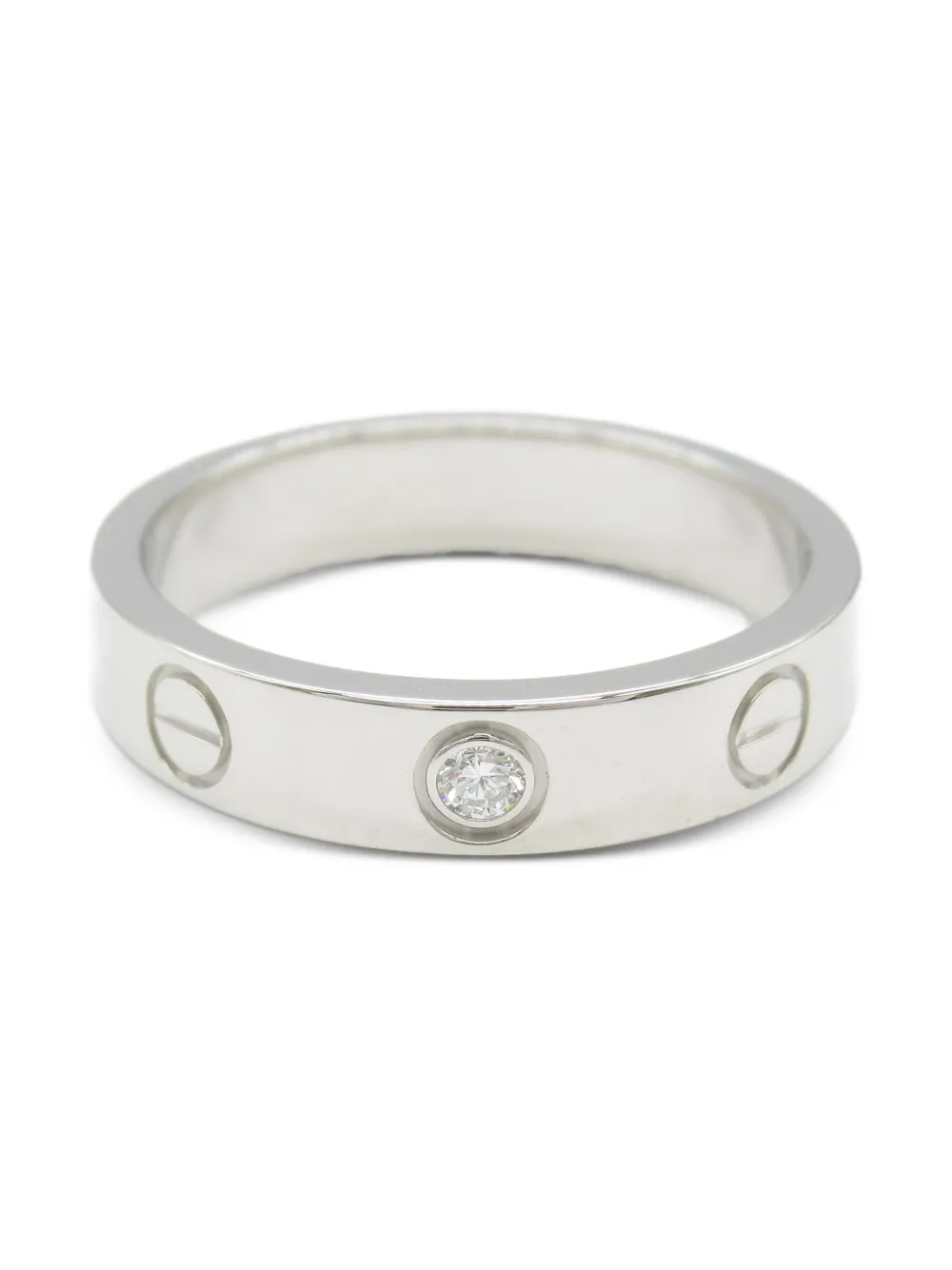 Cartier 2010s ミニ ラブ リング 18Kホワイトゴールド Cartier 2010s ミニ ラブ リング 18Kホワイトゴールド