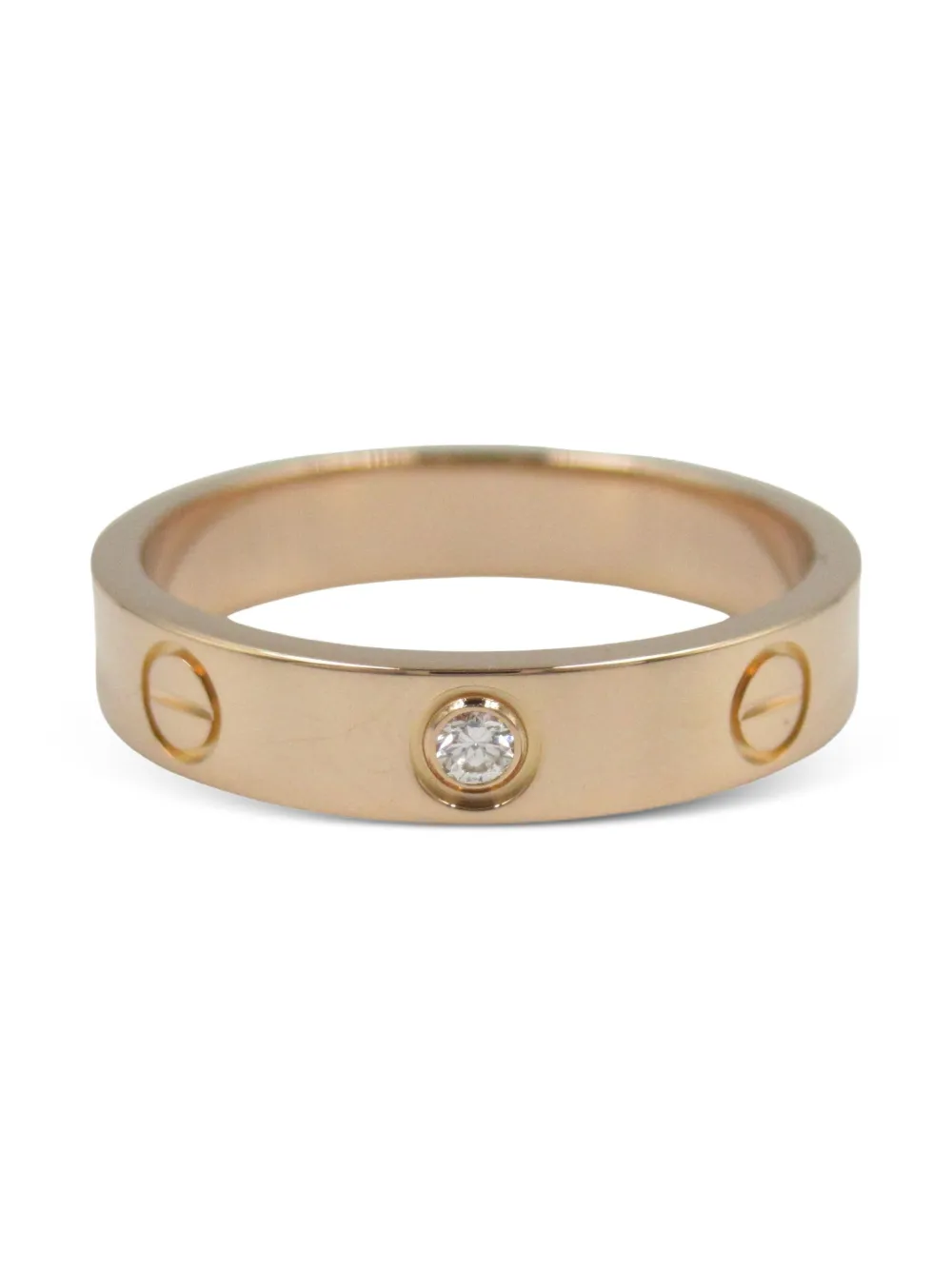 Cartier 2010s ミニ ラブ リング 18Kローズゴールド - ゴールドトーン Cartier 2010s ミニ ラブ リング 18Kローズゴールド - ゴールドトーン
