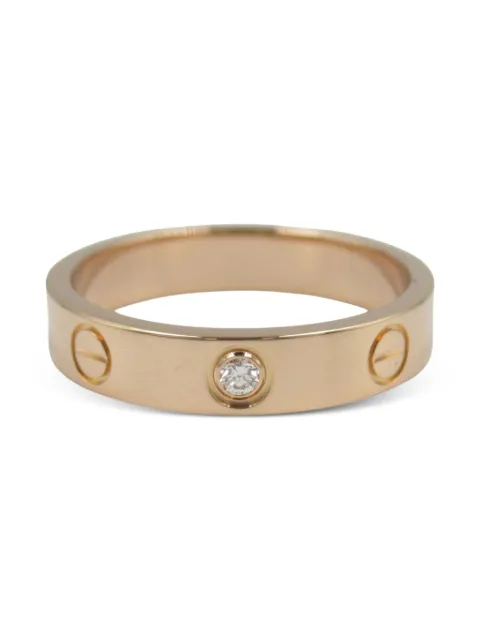 Cartier 2010s 18K rose gold mini love ring