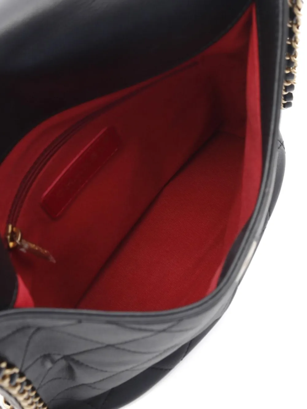 Pre-owned Chanel 2021-2022 Matelasse-quilting Leather Chain Bag In Black