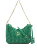 Miu Miu Pre-Owned 2010 matelassé shoulder bag - Green