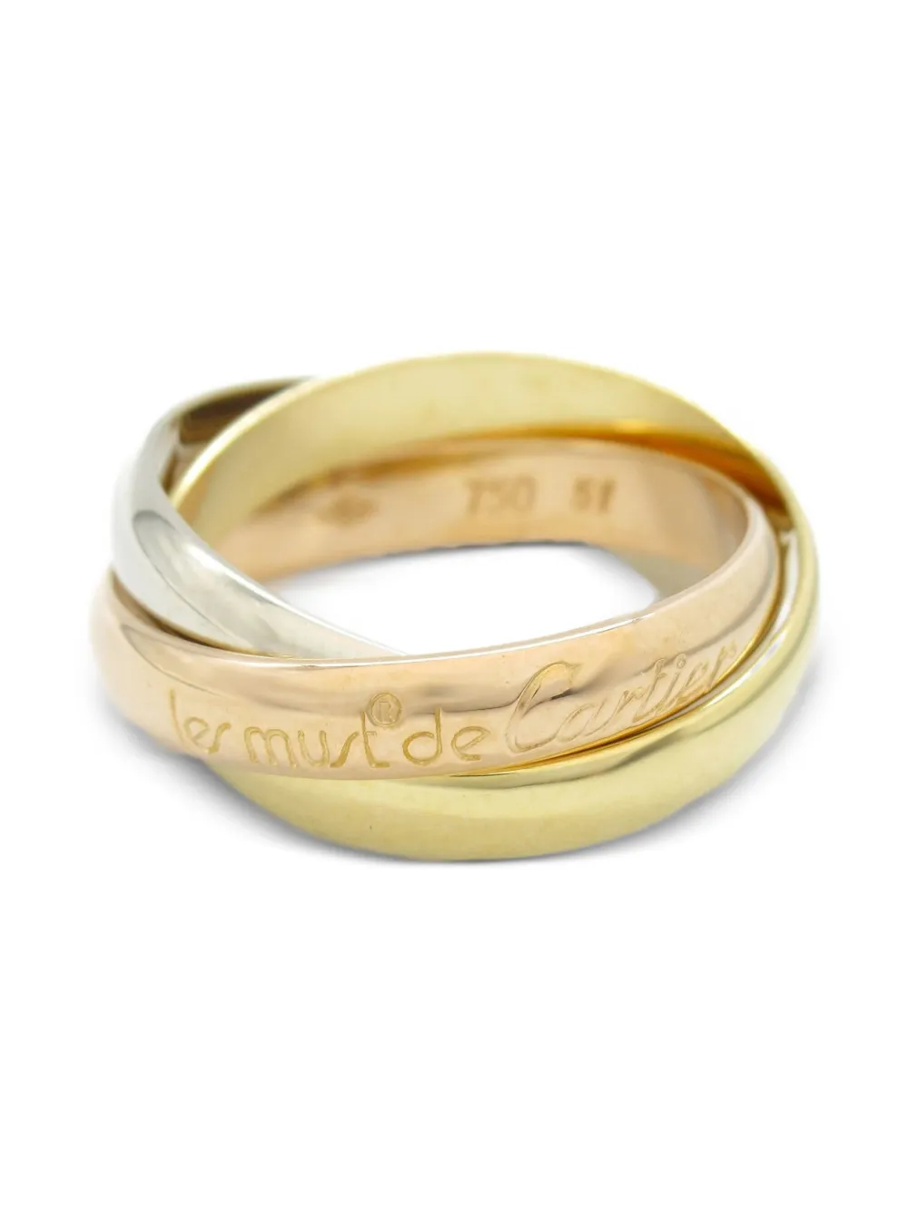 2010s 18K gold Trinity ring