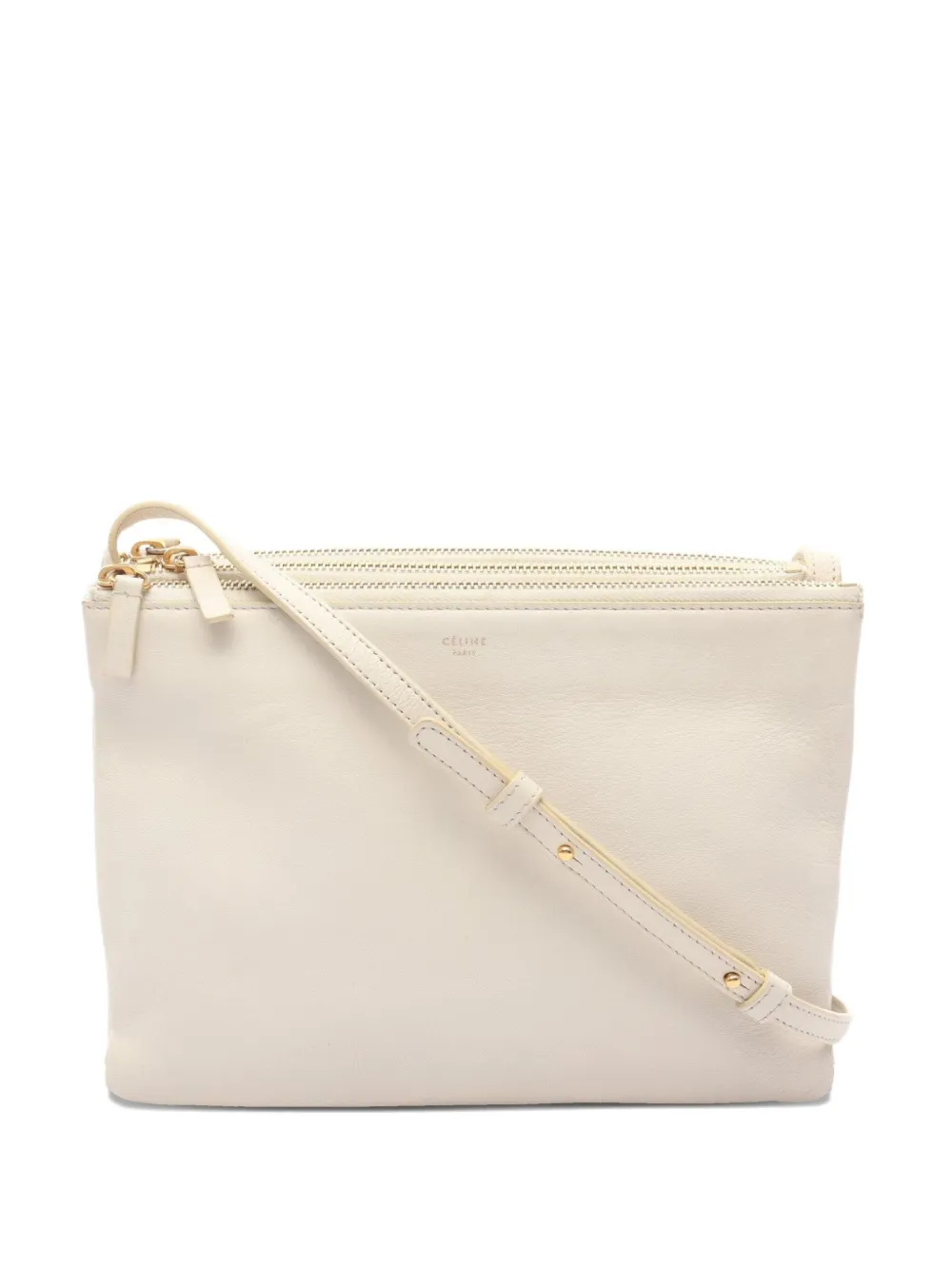 2000s leather Trio shoulder bag