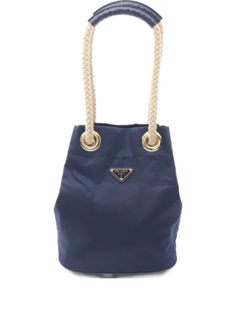 Prada Pre-Owned 2010s Mariner rope-detail bucket bag