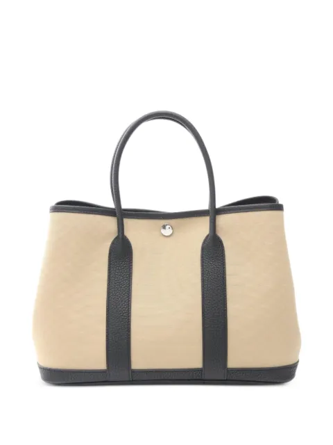 Hermès Pre-Owned 2025 leather-trim tote bag
