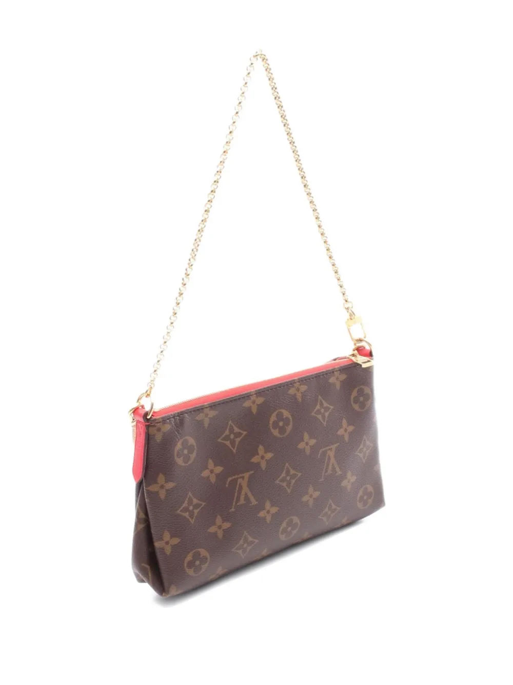 Pre-owned Louis Vuitton 2016 Pallas Clutch Bag In Brown