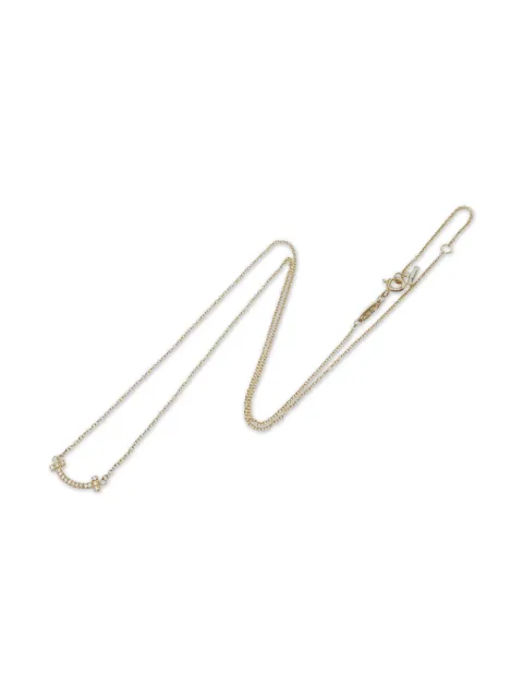 Tiffany & Co. Pre-Owned 2010s 18kt rose gold mini T Smile diamond necklace