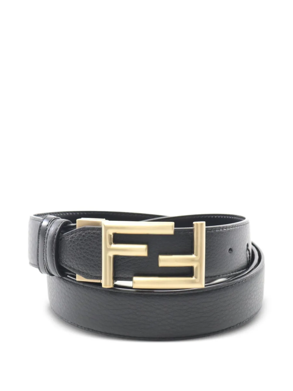 20s FF logo-buckle leather belt