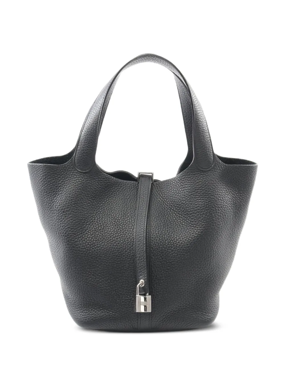 Hermès Pre-Owned 2020 Picotin clemence-leather handbag | Black | Image 1