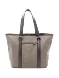 Bvlgari Pre-Owned 2000s herringbone leather tote bag - Brown