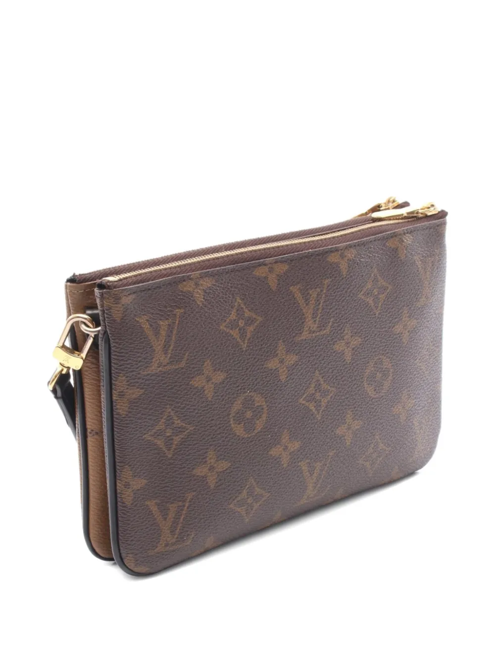 Pre-owned Louis Vuitton 2000s Monogram Clutch Bag In Brown