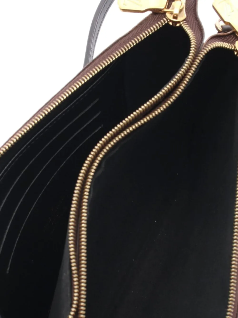 Pre-owned Louis Vuitton 2000s Monogram Clutch Bag In Brown