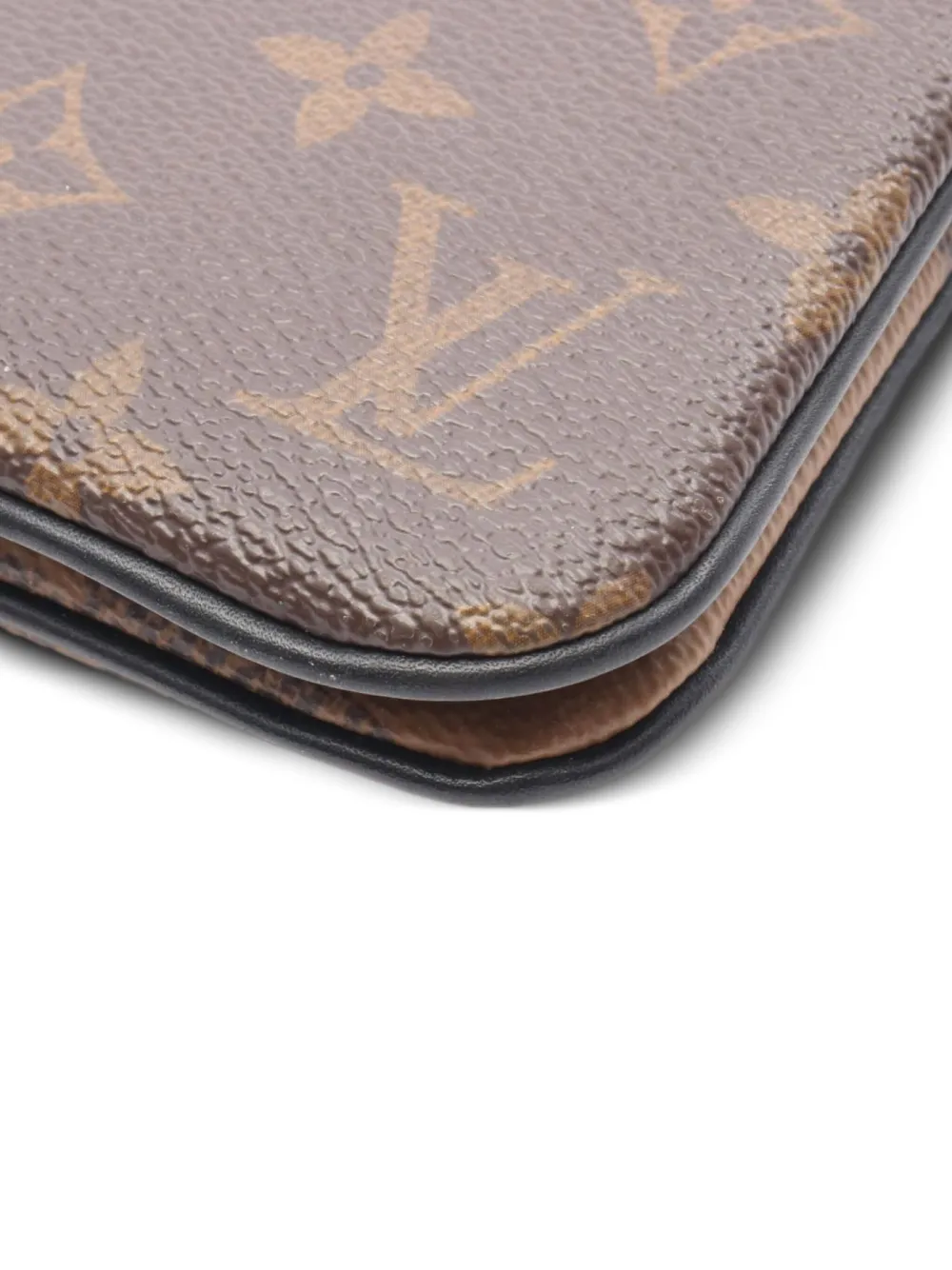 Pre-owned Louis Vuitton 2000s Monogram Clutch Bag In Brown