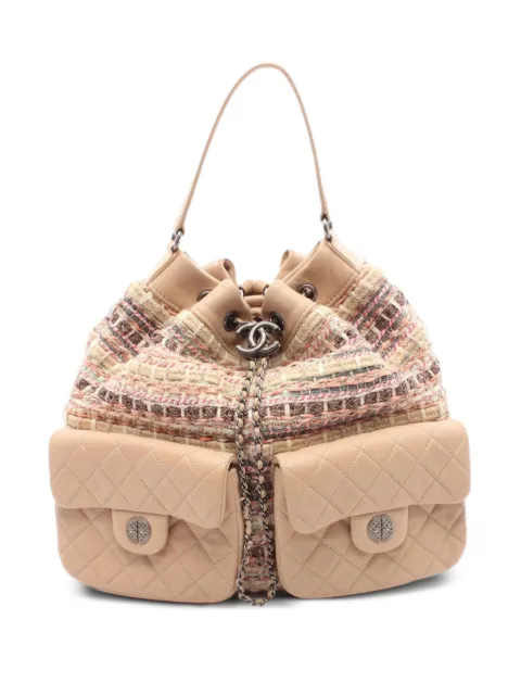 CHANEL Pre-Owned 2016 Matelasse Tweed backpack