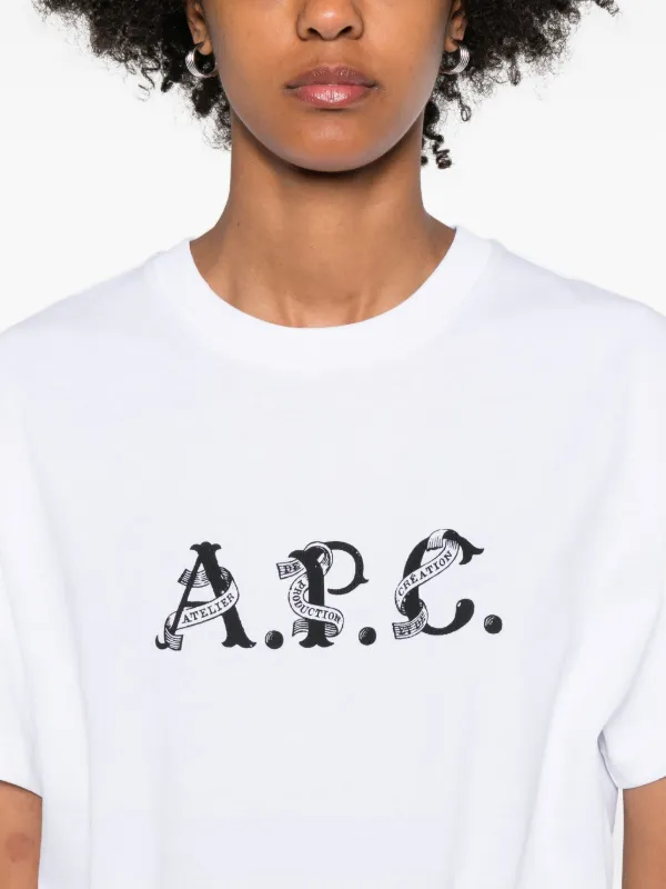 A.P.C. ロゴ Tシャツ | ホワイト | FARFETCH JP
