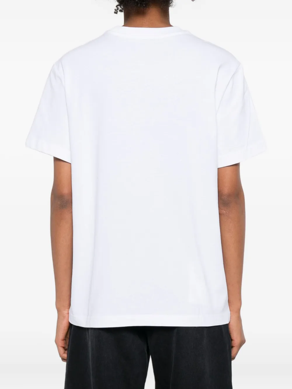 Apc Logo-print Organic Cotton Hugo T-shirt In White