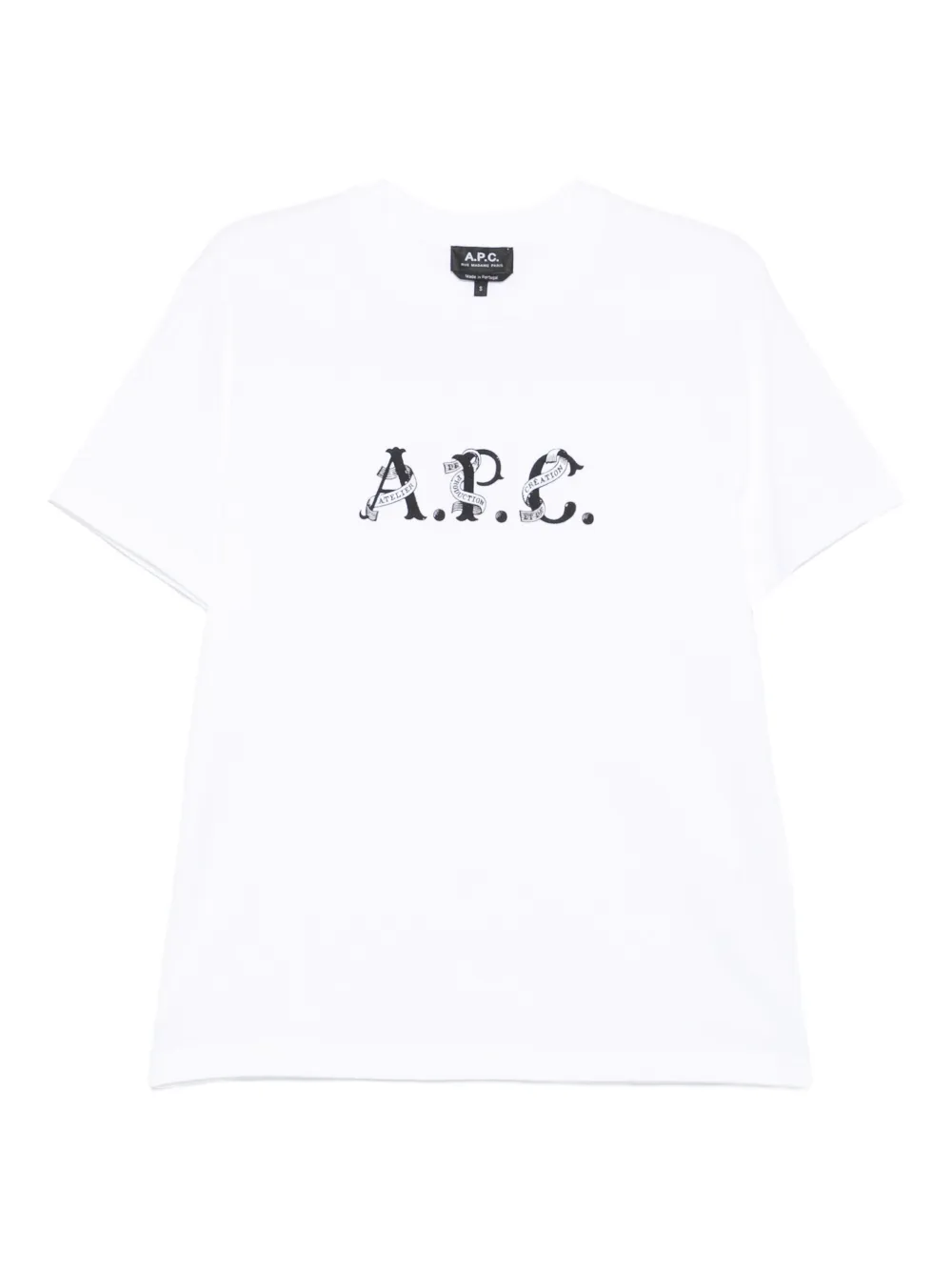 A.P.C. logo-print organic cotton T-shirt | White | Image 1