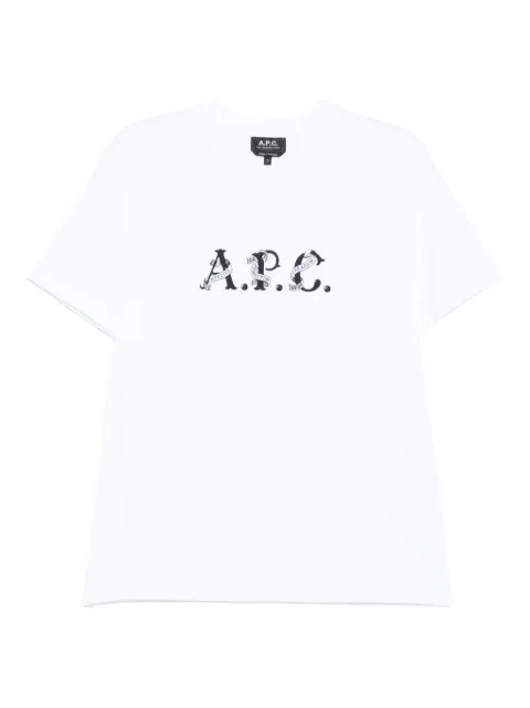 A.P.C. logo-print organic cotton T-shirt