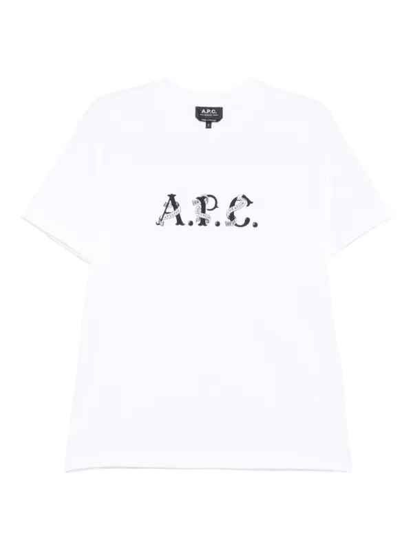 A.P.C. ロゴ Tシャツ | ホワイト | FARFETCH JP