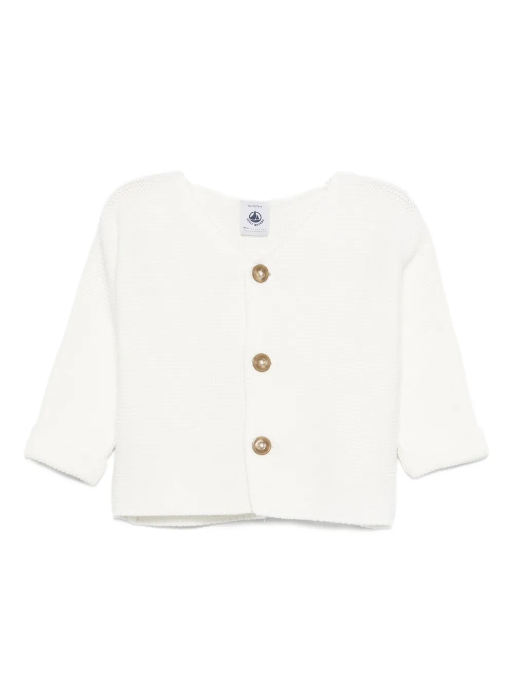 Petit Bateau Vest met knopen Wit