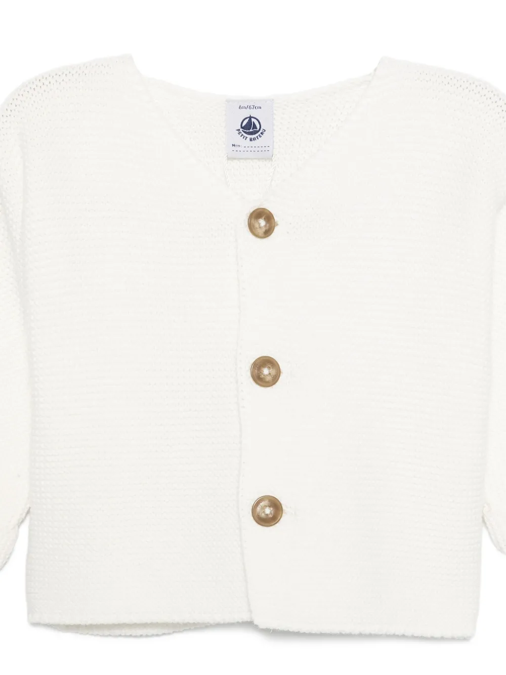 Petit Bateau Vest met knopen Wit