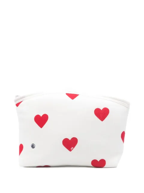 Petit Bateau heart-print cotton bag