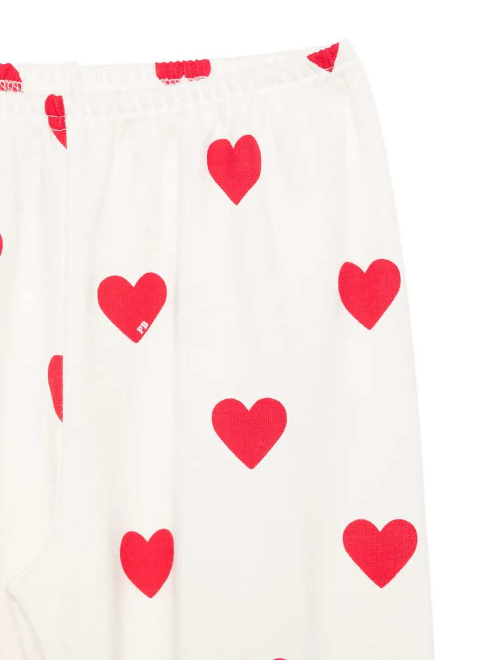 Petit Bateau Pyjama met hartprint Wit