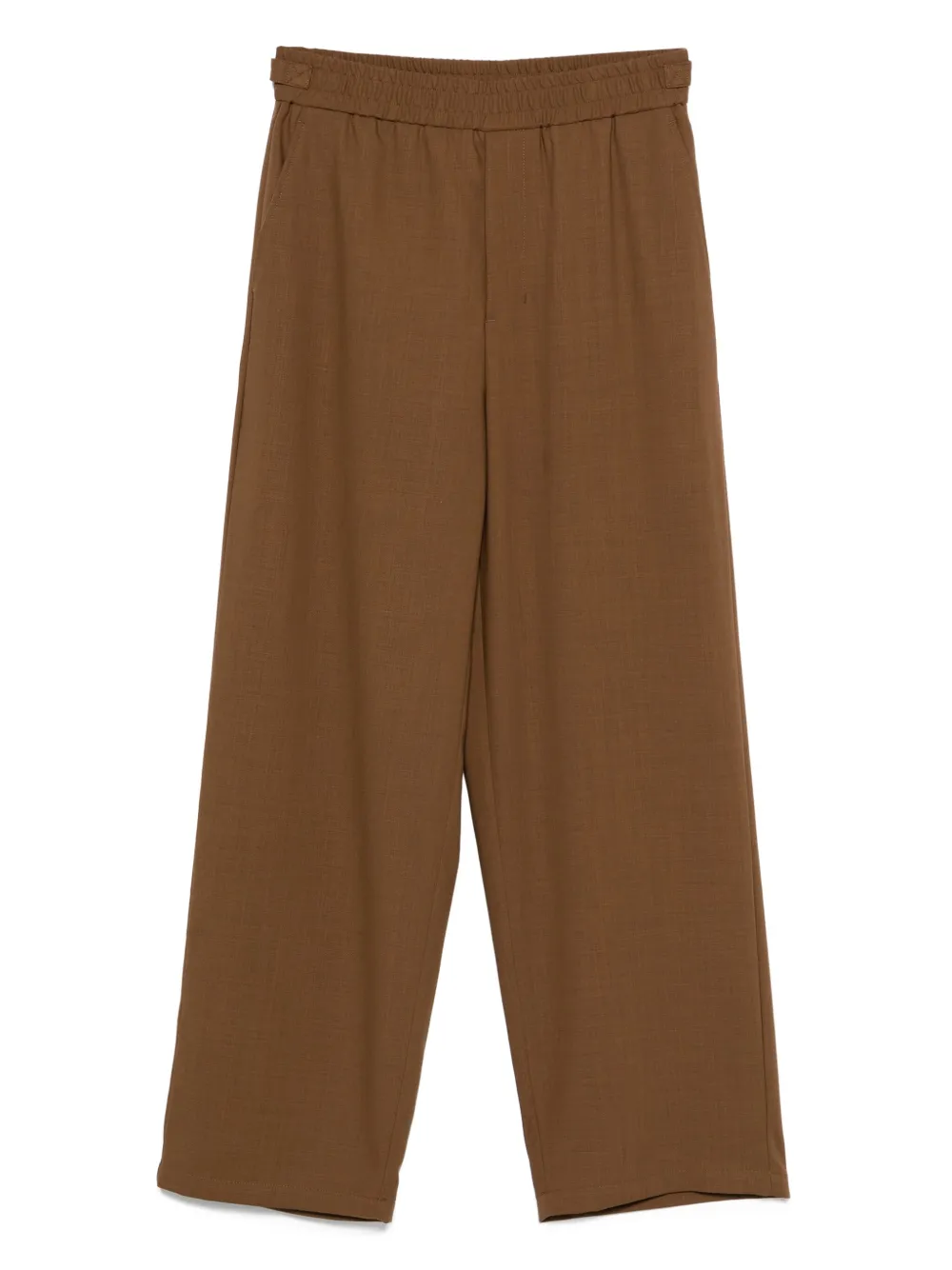 AMI Paris Broek met elastische taille Bruin