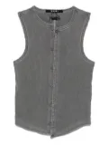 Ksubi button-front ribbed cardigan - Grey