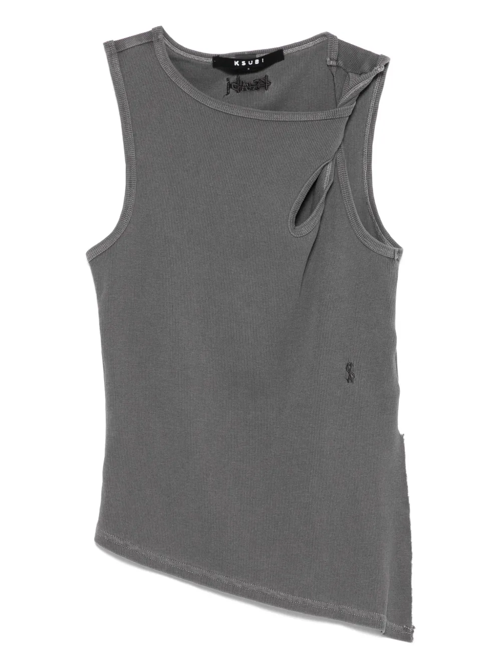 twisted asymmetrical tank top