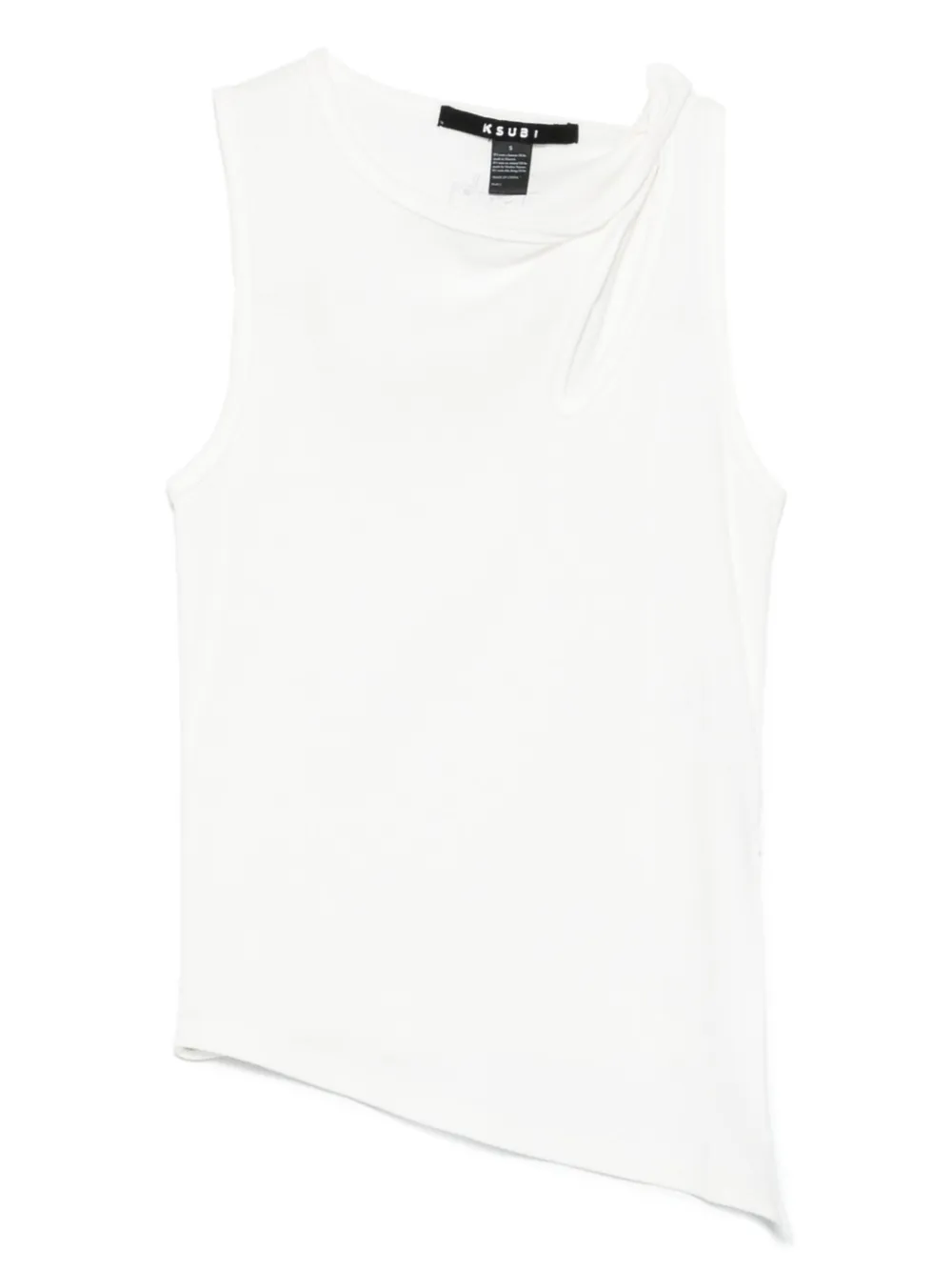 Ksubi Twisted Asymmetric Tank In White
