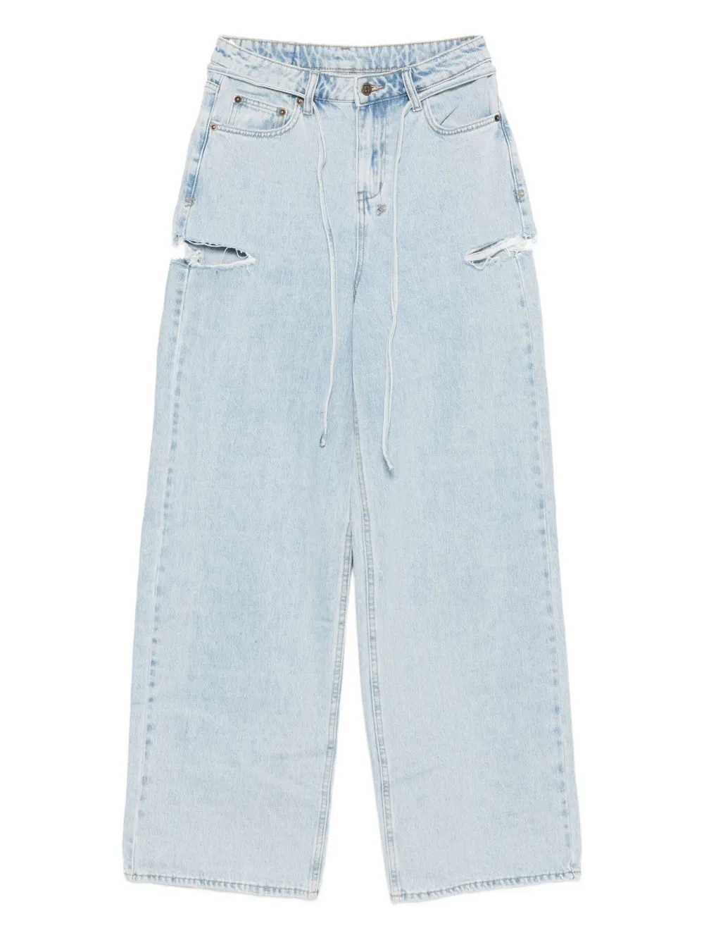 Ksubi Rollin baggy jeans met uitgesneden details Blauw