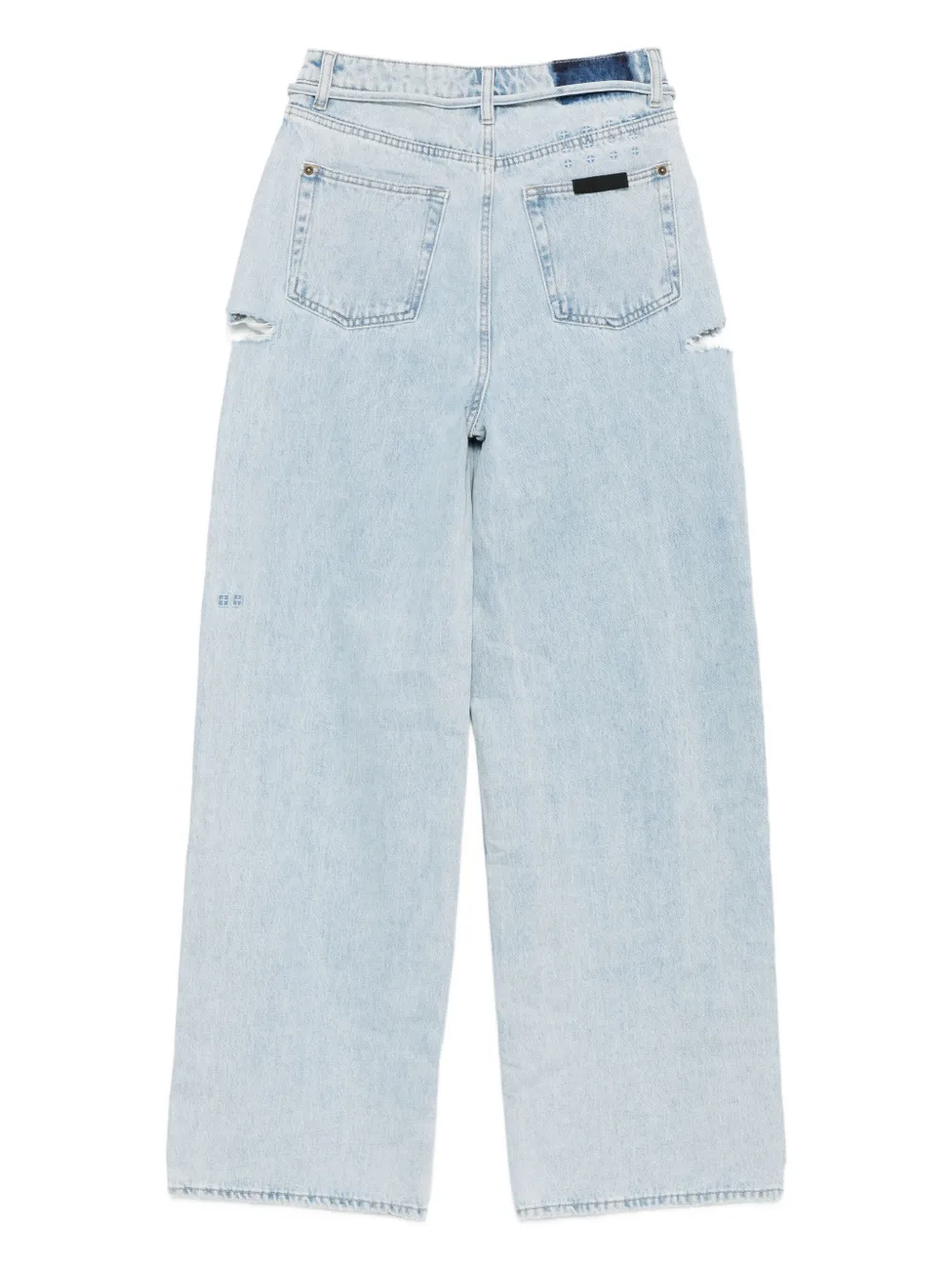 Ksubi Rollin baggy jeans met uitgesneden details Blauw