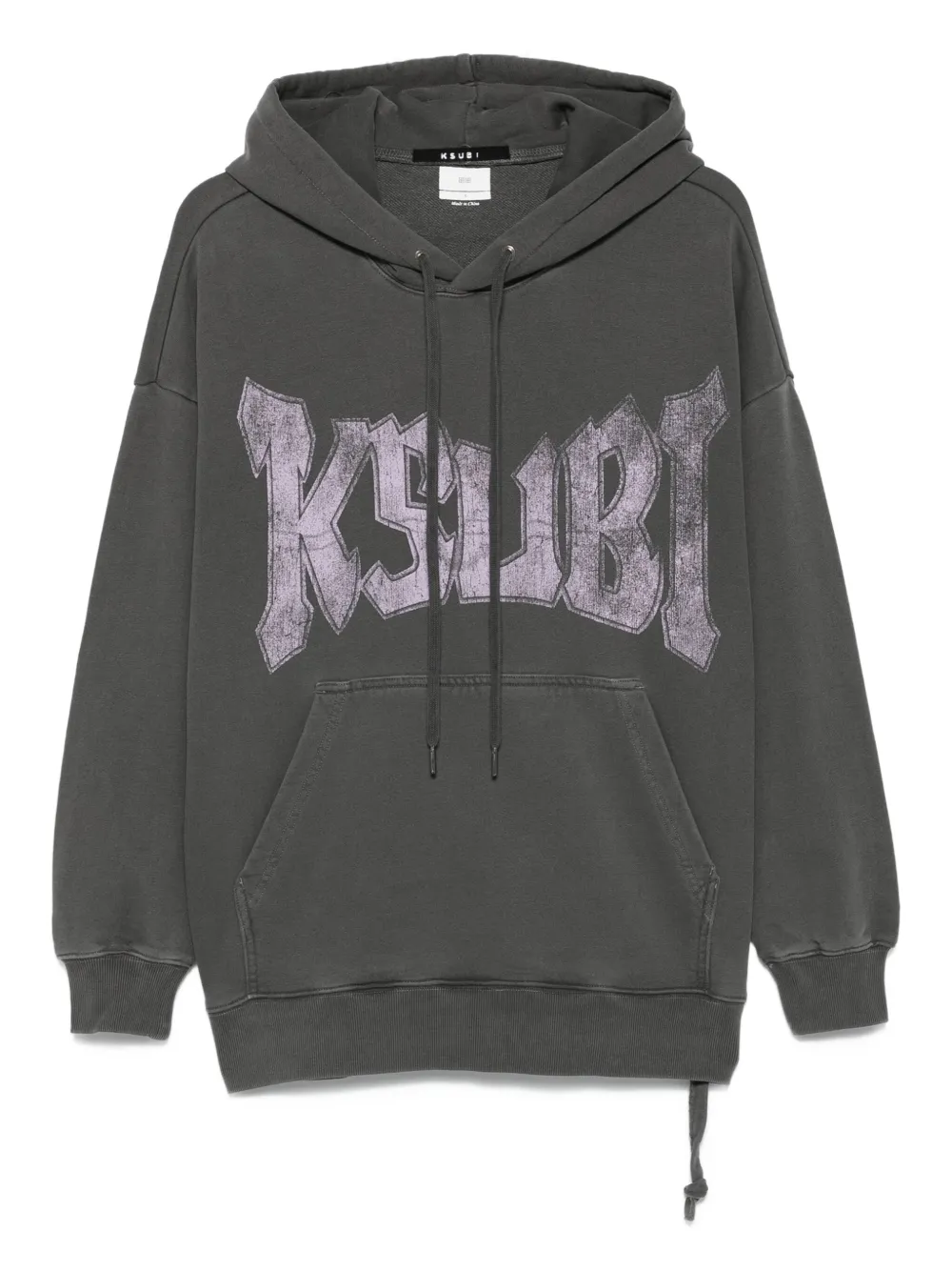 logo-print drawstring hoodie