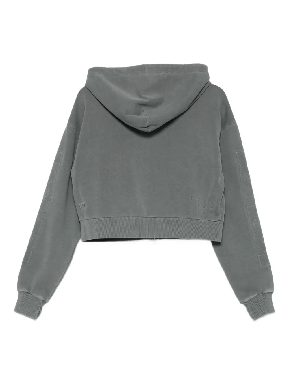  Ksubi Zip-front Logo Hoodie - Grey 