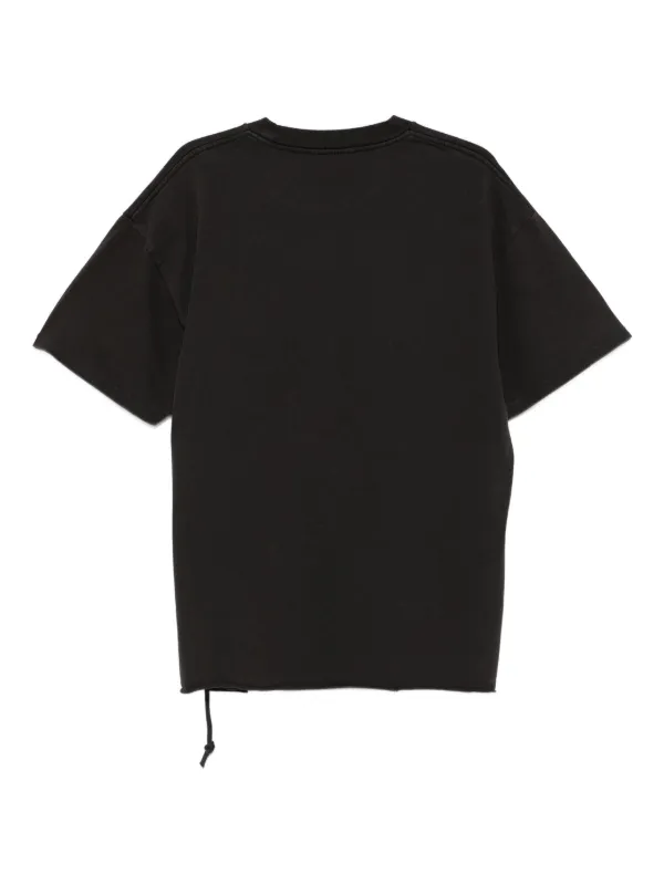 Ksubi drawstring-hem Cotton T-shirt | Black | FARFETCH CA