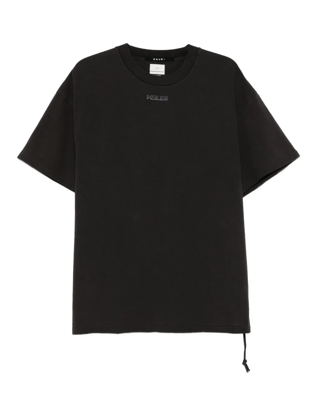 Ksubi Drawstring-hem Cotton T-shirt In Black